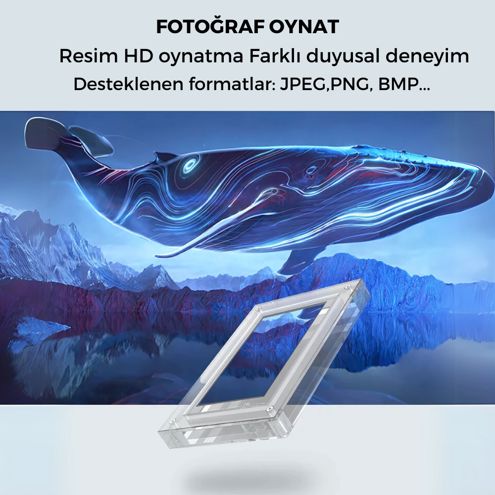 5-Inch Acrylic Digital Photo Frame with IPS Display & 2GB Memory